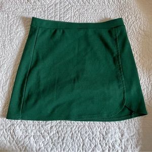 green mini skort